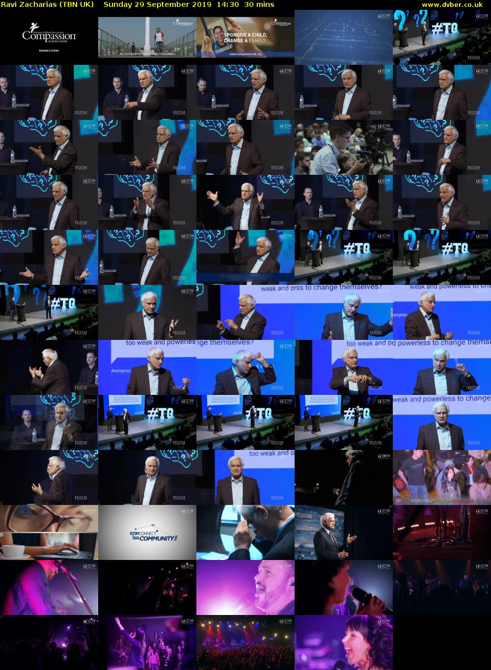 Ravi Zacharias (TBN UK) Sunday 29 September 2019 14:30 - 15:00