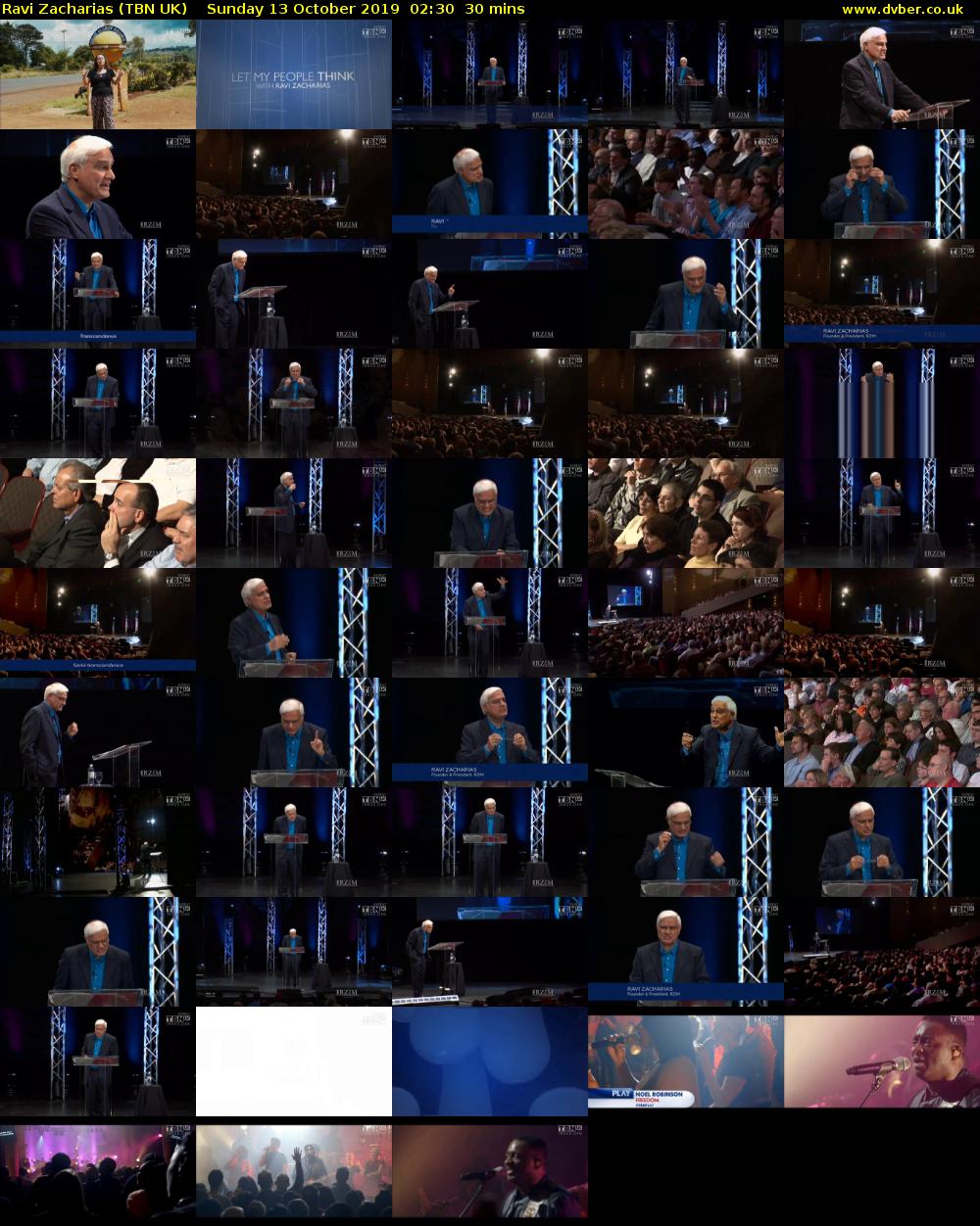 Ravi Zacharias (TBN UK) Sunday 13 October 2019 02:30 - 03:00