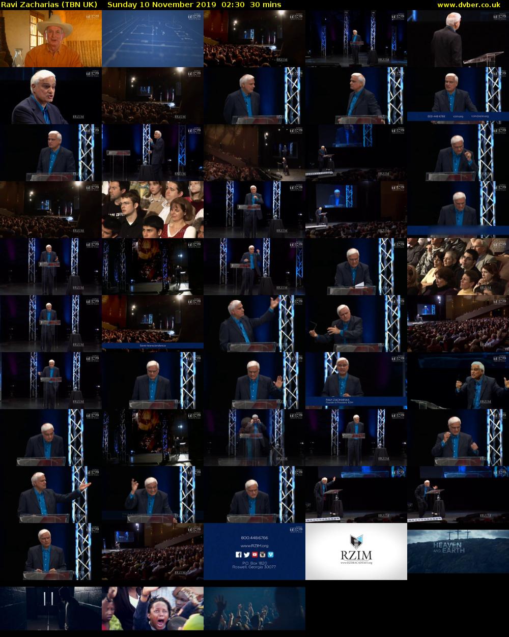 Ravi Zacharias (TBN UK) Sunday 10 November 2019 02:30 - 03:00