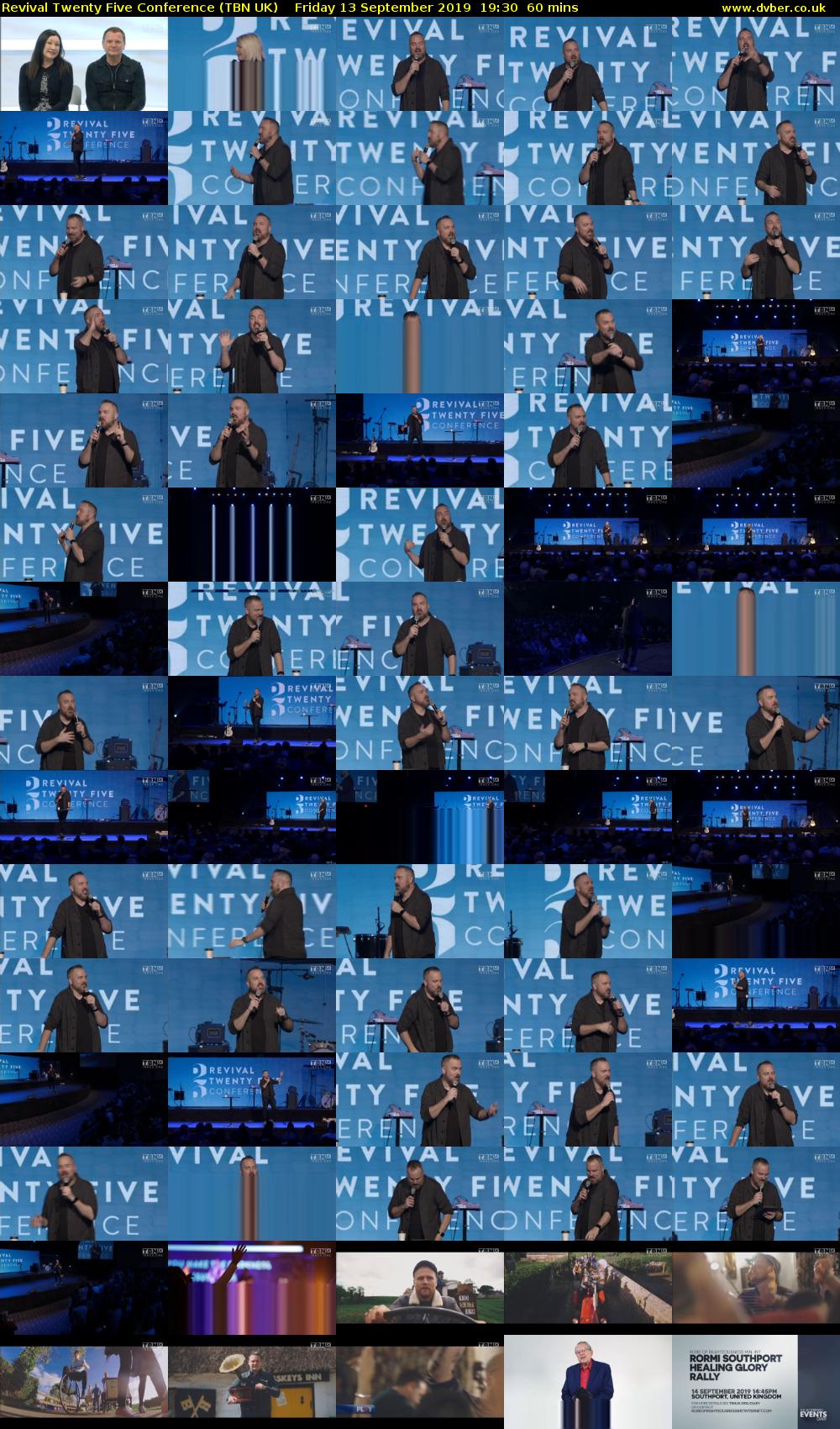 Revival Twenty Five Conference (TBN UK) Friday 13 September 2019 19:30 - 20:30