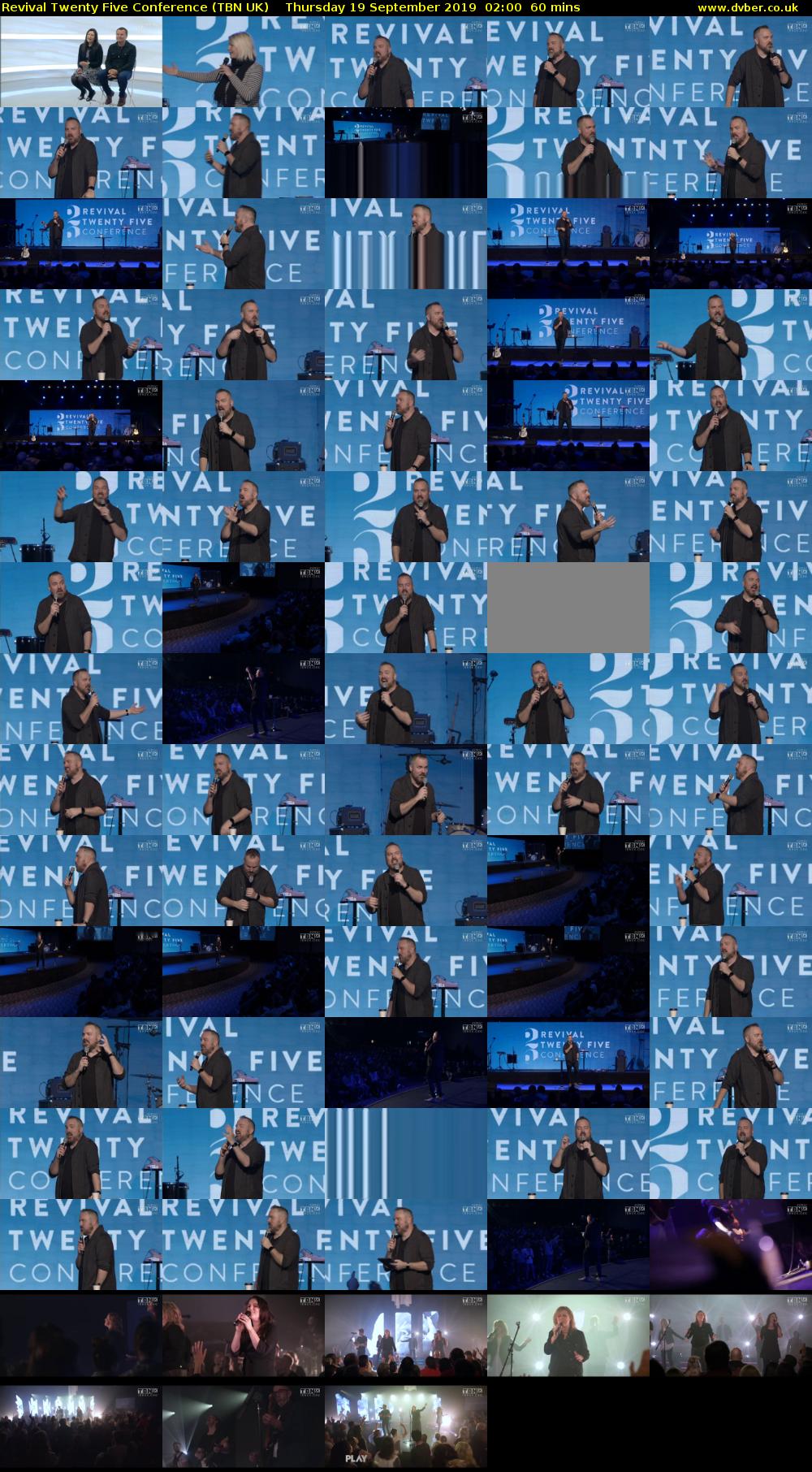 Revival Twenty Five Conference (TBN UK) Thursday 19 September 2019 02:00 - 03:00