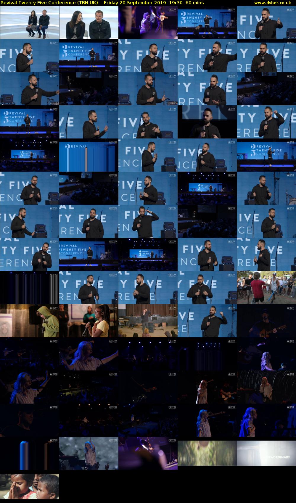 Revival Twenty Five Conference (TBN UK) Friday 20 September 2019 19:30 - 20:30
