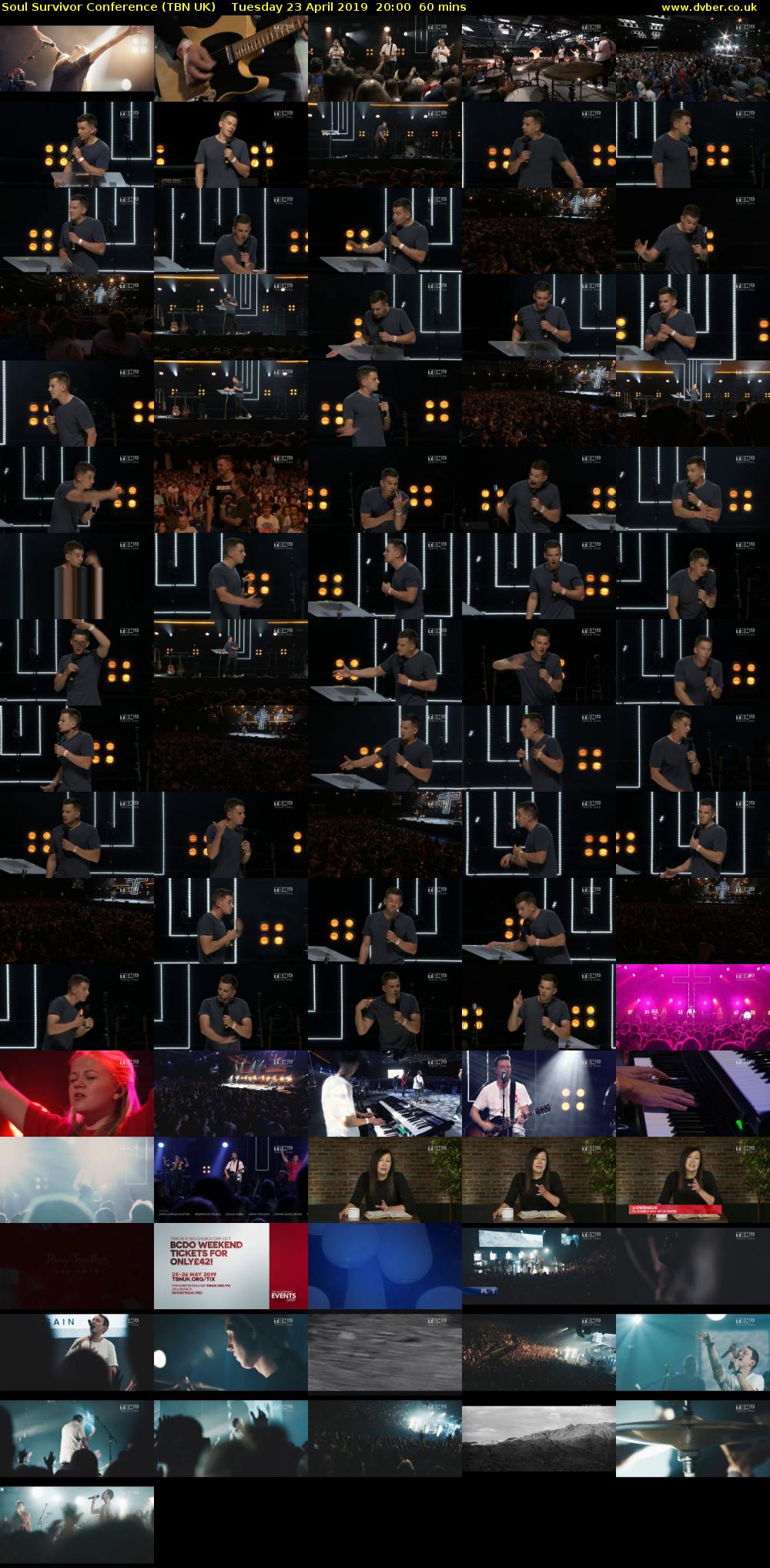 Soul Survivor Conference (TBN UK) Tuesday 23 April 2019 20:00 - 21:00