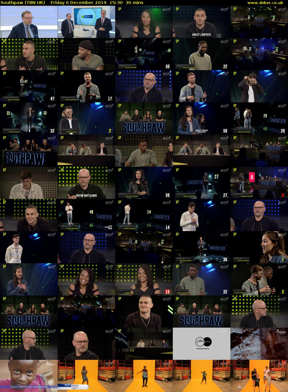 Southpaw (TBN UK) Friday 6 December 2019 15:30 - 16:00