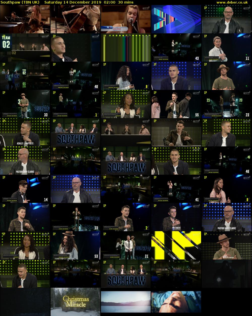 Southpaw (TBN UK) Saturday 14 December 2019 02:00 - 02:30