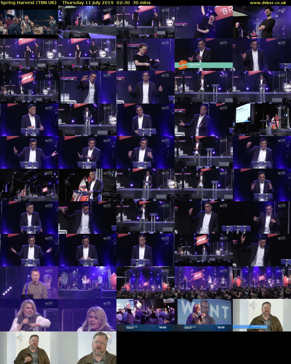 Spring Harvest (TBN UK) Thursday 11 July 2019 02:30 - 03:00