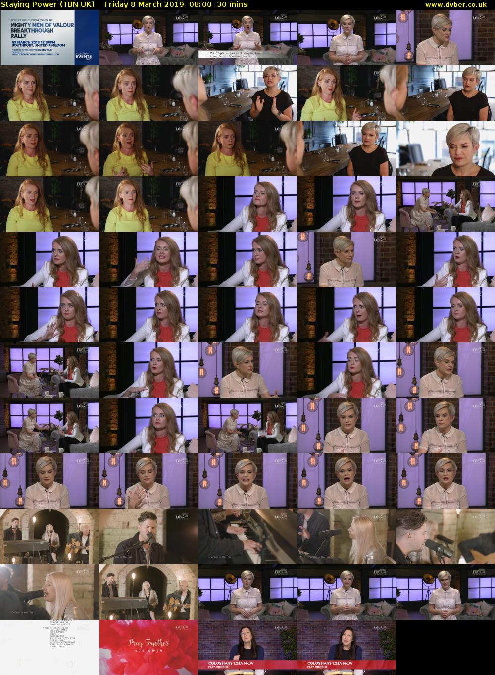 Staying Power (TBN UK) Friday 8 March 2019 08:00 - 08:30