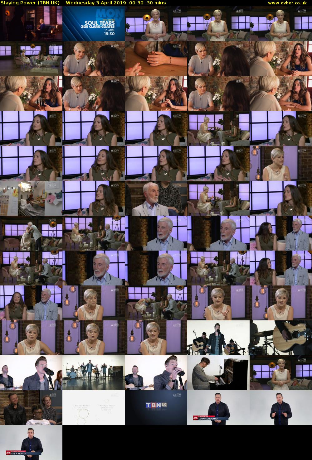 Staying Power (TBN UK) Wednesday 3 April 2019 00:30 - 01:00