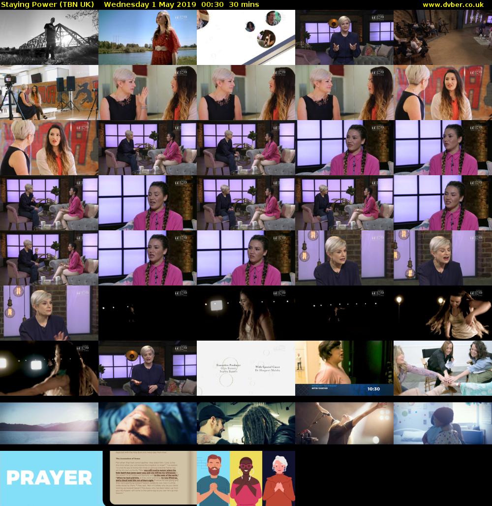 Staying Power (TBN UK) Wednesday 1 May 2019 00:30 - 01:00