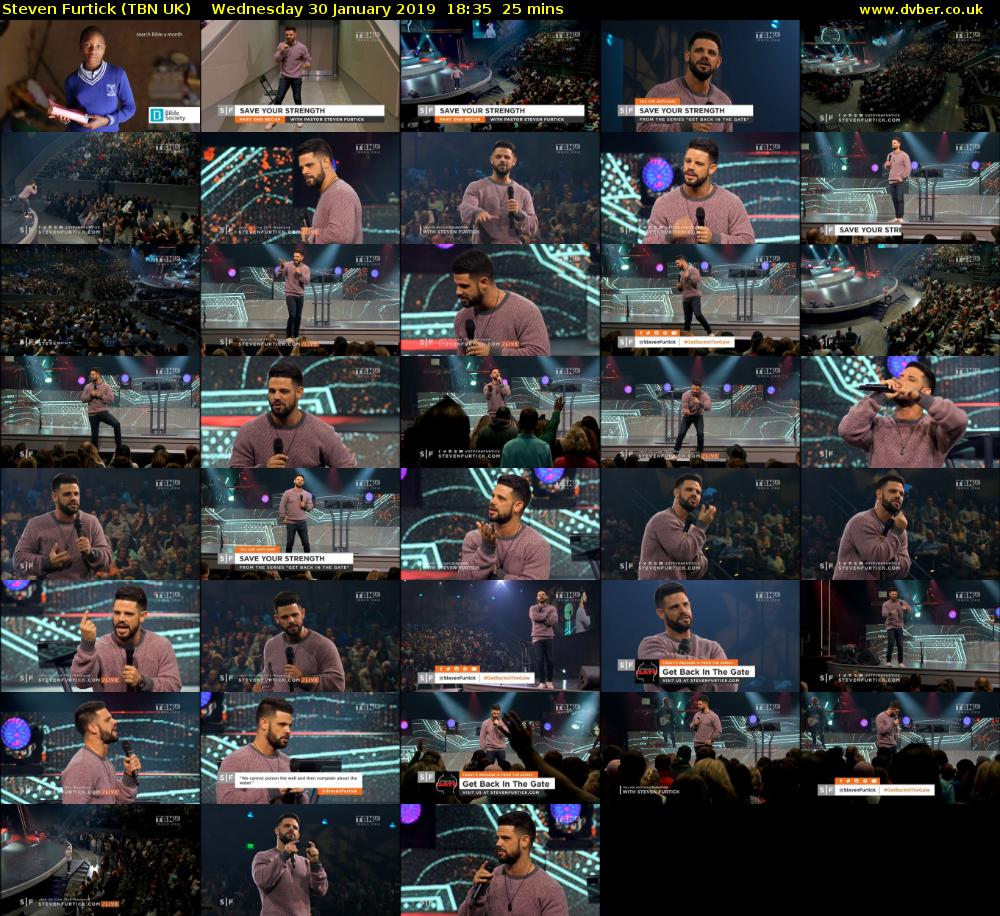 Steven Furtick (TBN UK) Wednesday 30 January 2019 18:35 - 19:00