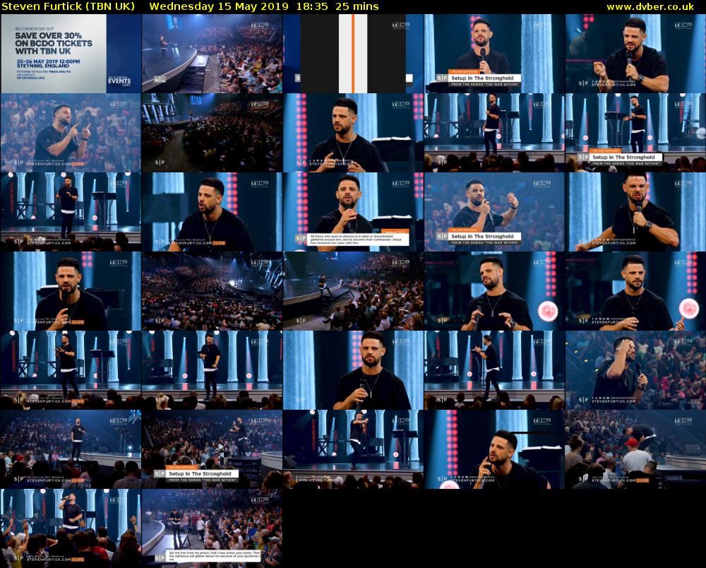 Steven Furtick (TBN UK) Wednesday 15 May 2019 18:35 - 19:00