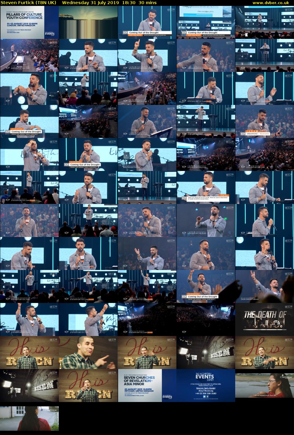 Steven Furtick (TBN UK) Wednesday 31 July 2019 18:30 - 19:00