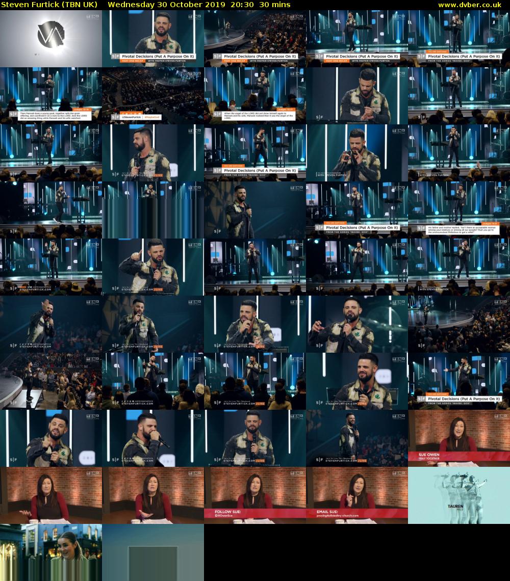 Steven Furtick (TBN UK) Wednesday 30 October 2019 20:30 - 21:00