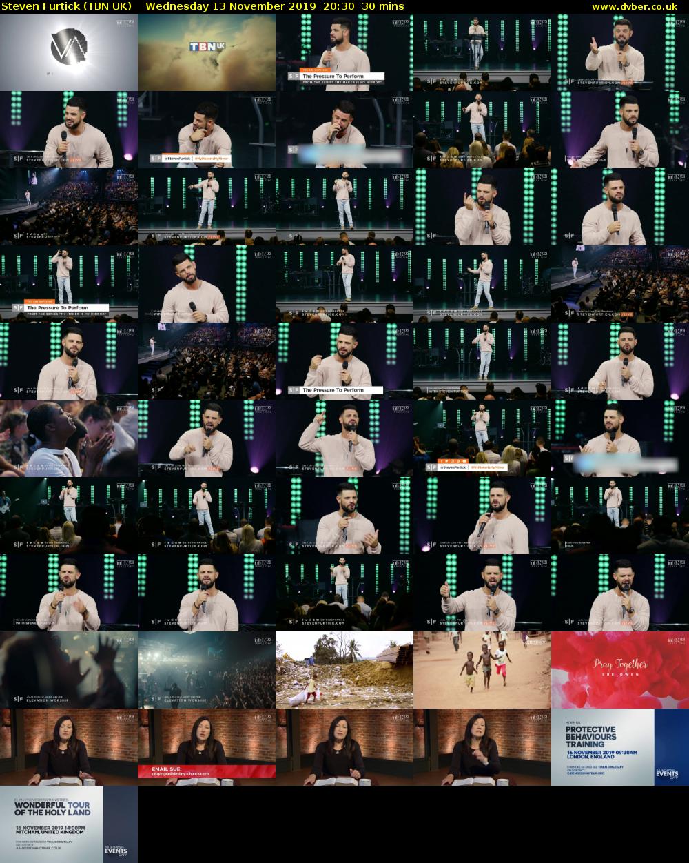 Steven Furtick (TBN UK) Wednesday 13 November 2019 20:30 - 21:00