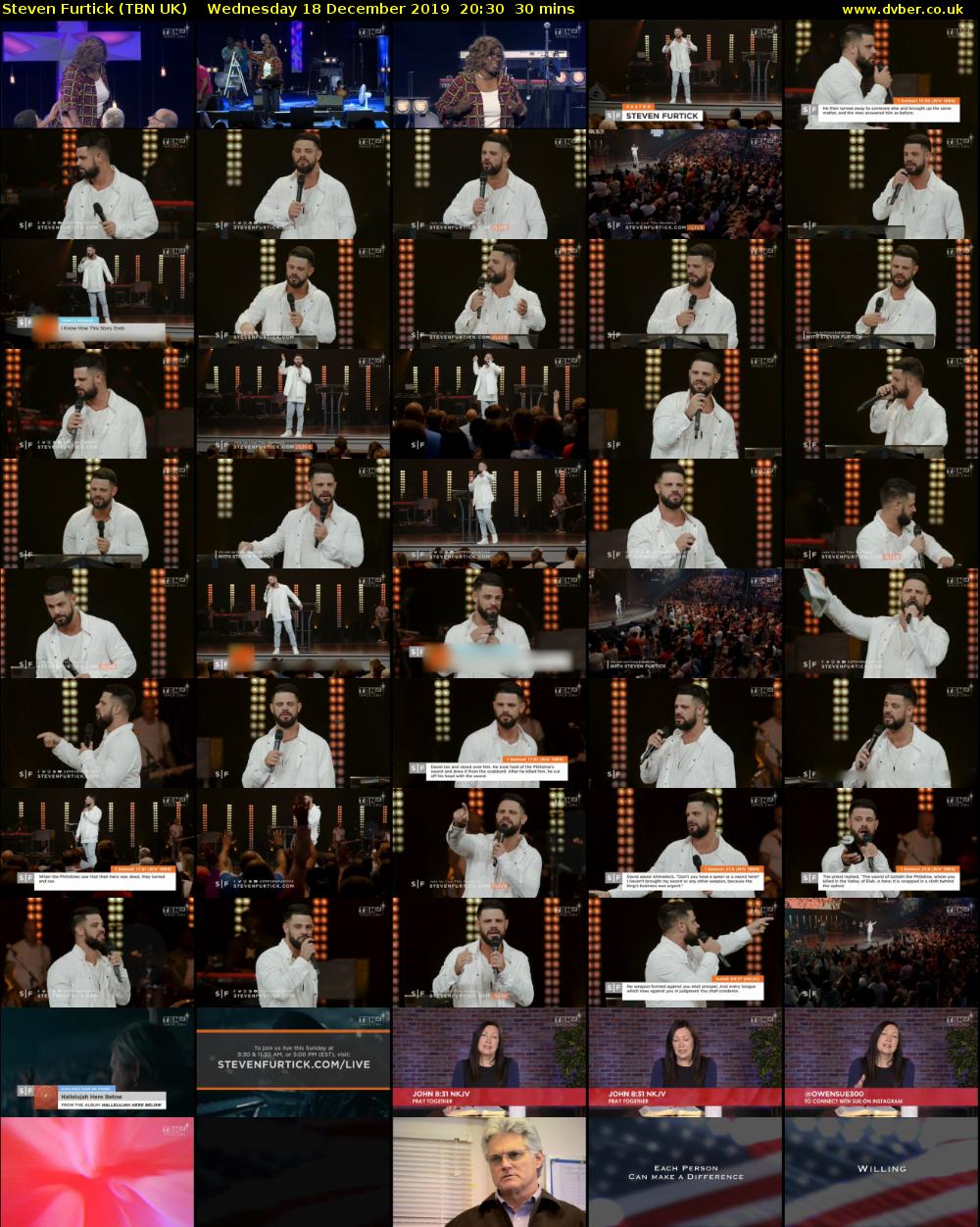 Steven Furtick (TBN UK) Wednesday 18 December 2019 20:30 - 21:00