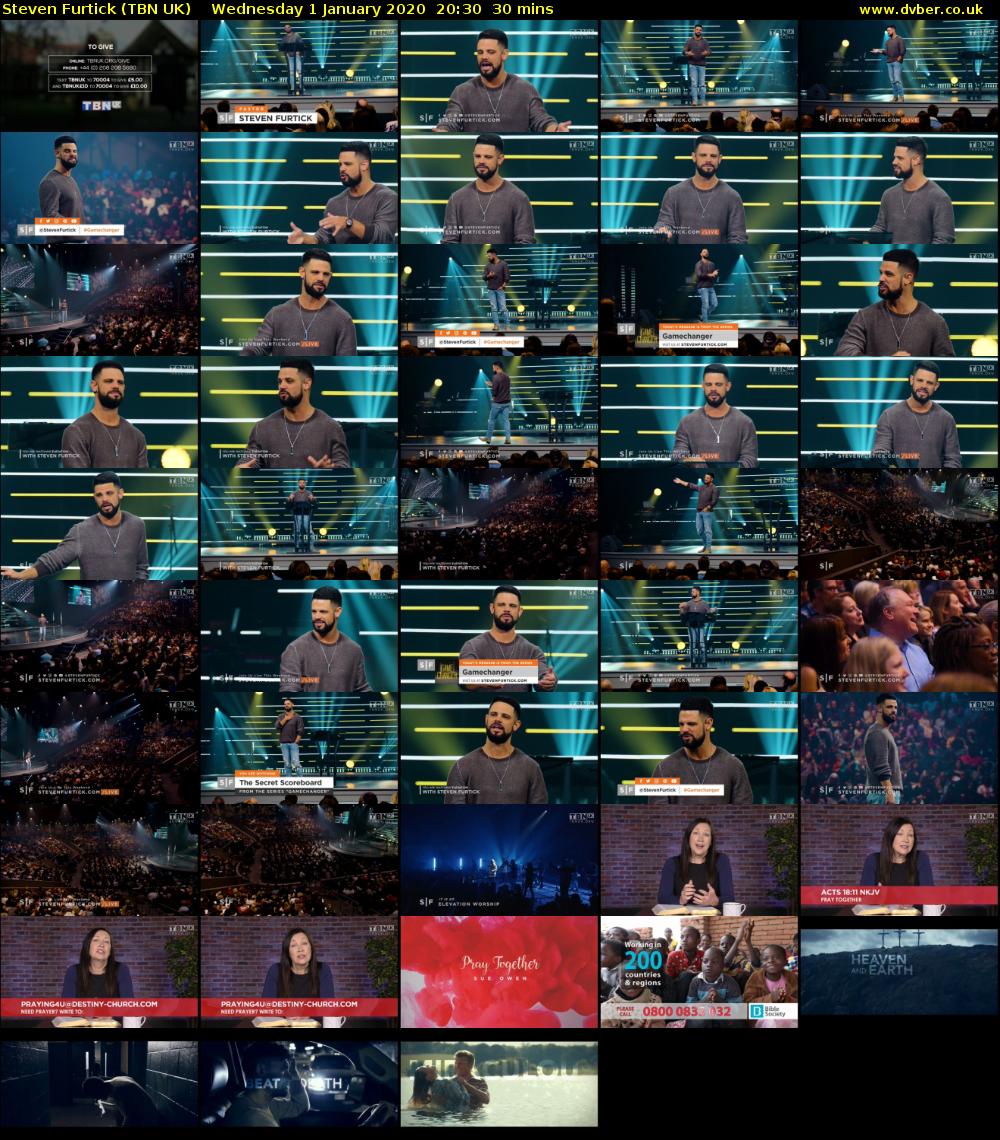 Steven Furtick (TBN UK) Wednesday 1 January 2020 20:30 - 21:00