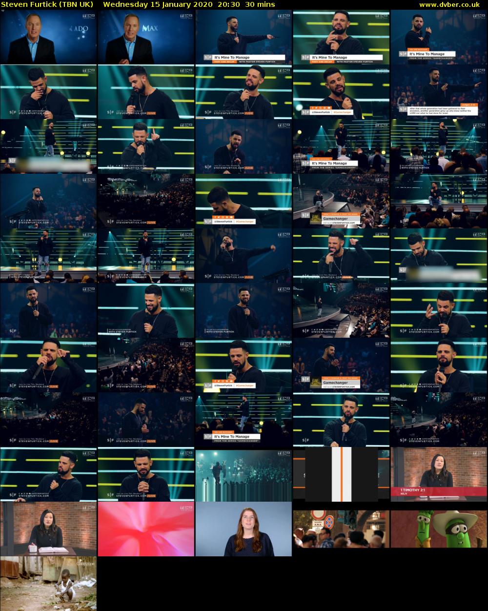 Steven Furtick (TBN UK) Wednesday 15 January 2020 20:30 - 21:00