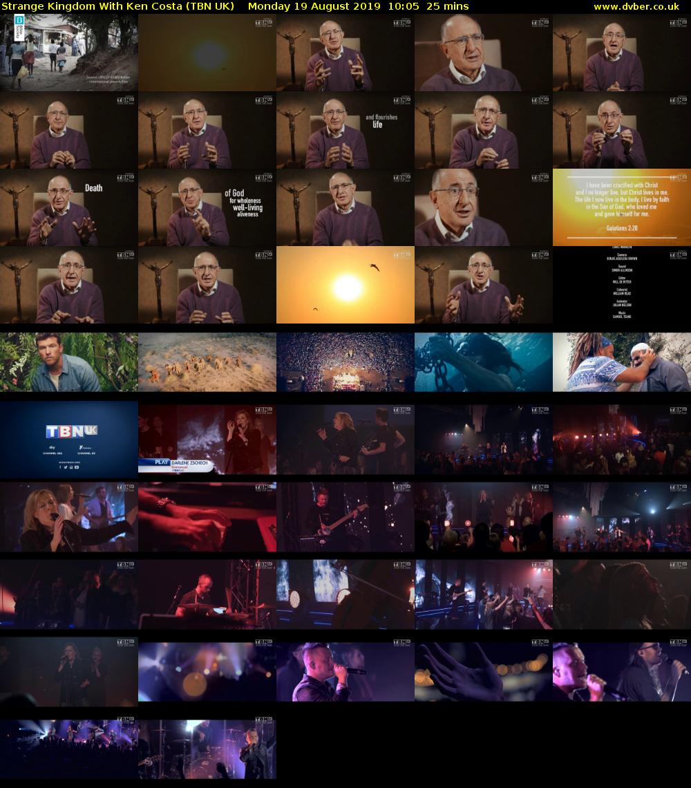 Strange Kingdom With Ken Costa (TBN UK) Monday 19 August 2019 10:05 - 10:30