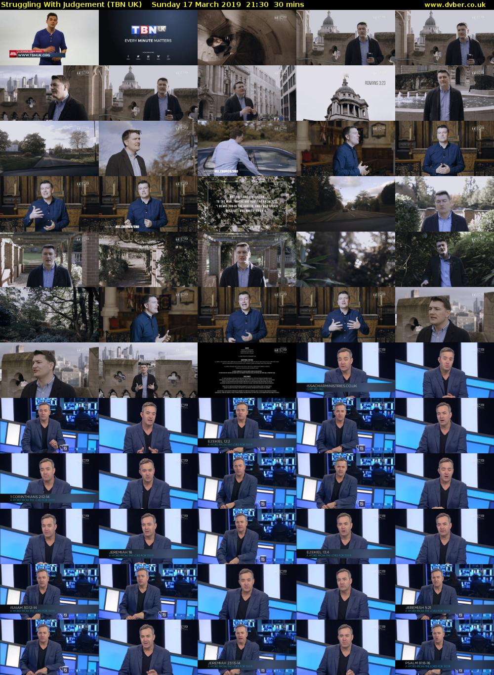 Struggling With Judgement (TBN UK) Sunday 17 March 2019 21:30 - 22:00