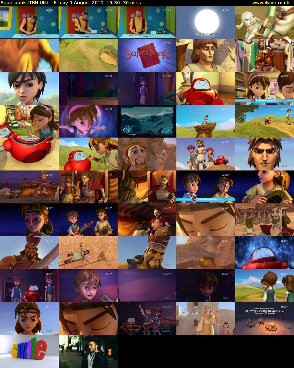 Superbook (TBN UK) Friday 9 August 2019 16:30 - 17:00