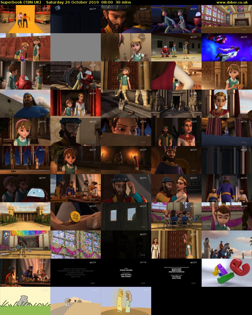 Superbook (TBN UK) Saturday 26 October 2019 08:00 - 08:30