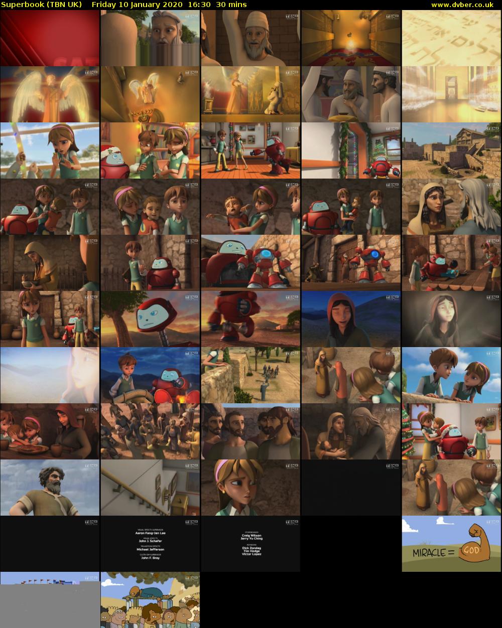 Superbook (TBN UK) Friday 10 January 2020 16:30 - 17:00