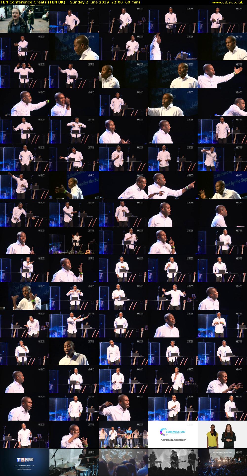 TBN Conference Greats (TBN UK) Sunday 2 June 2019 22:00 - 23:00