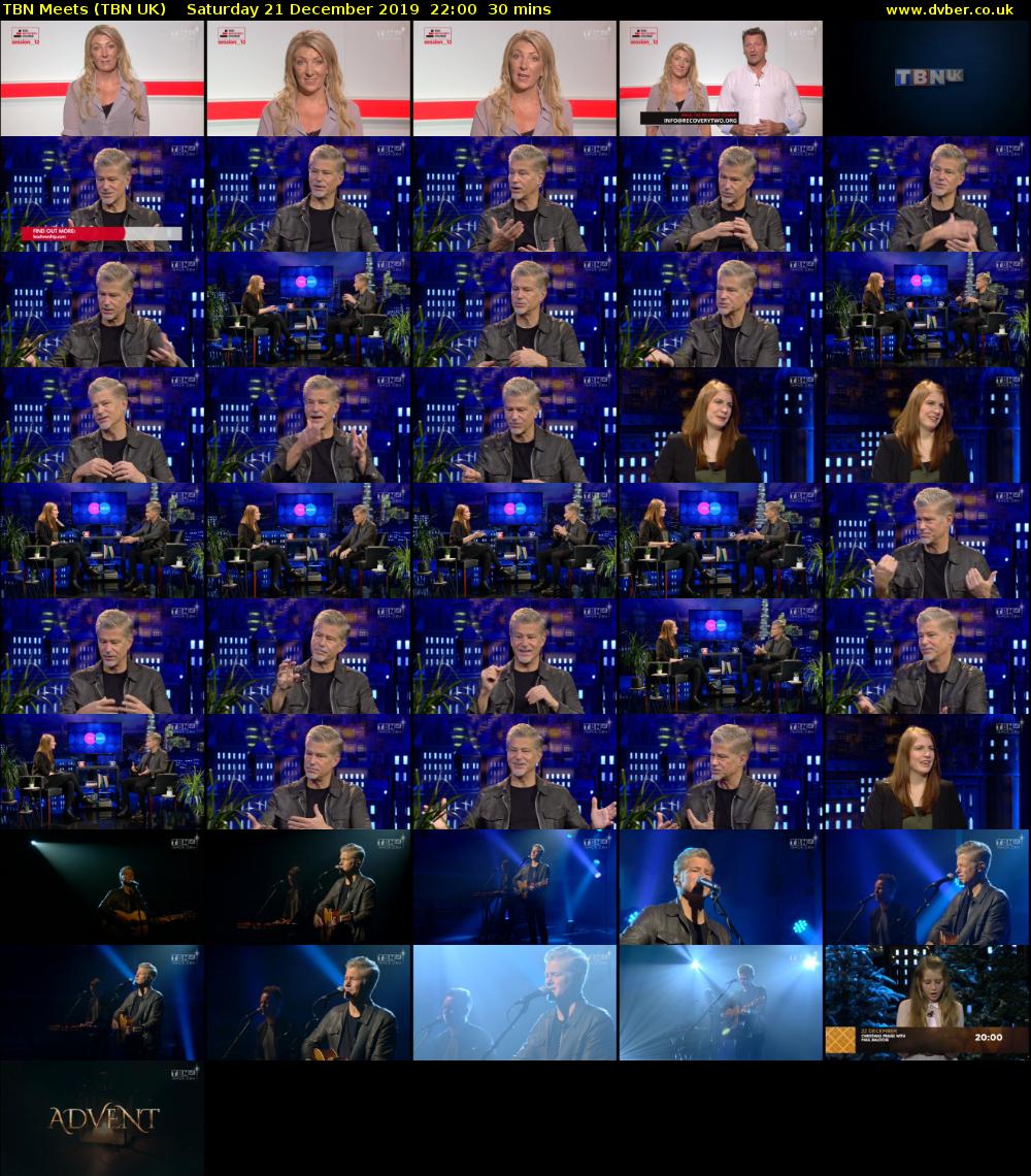 TBN Meets (TBN UK) Saturday 21 December 2019 22:00 - 22:30