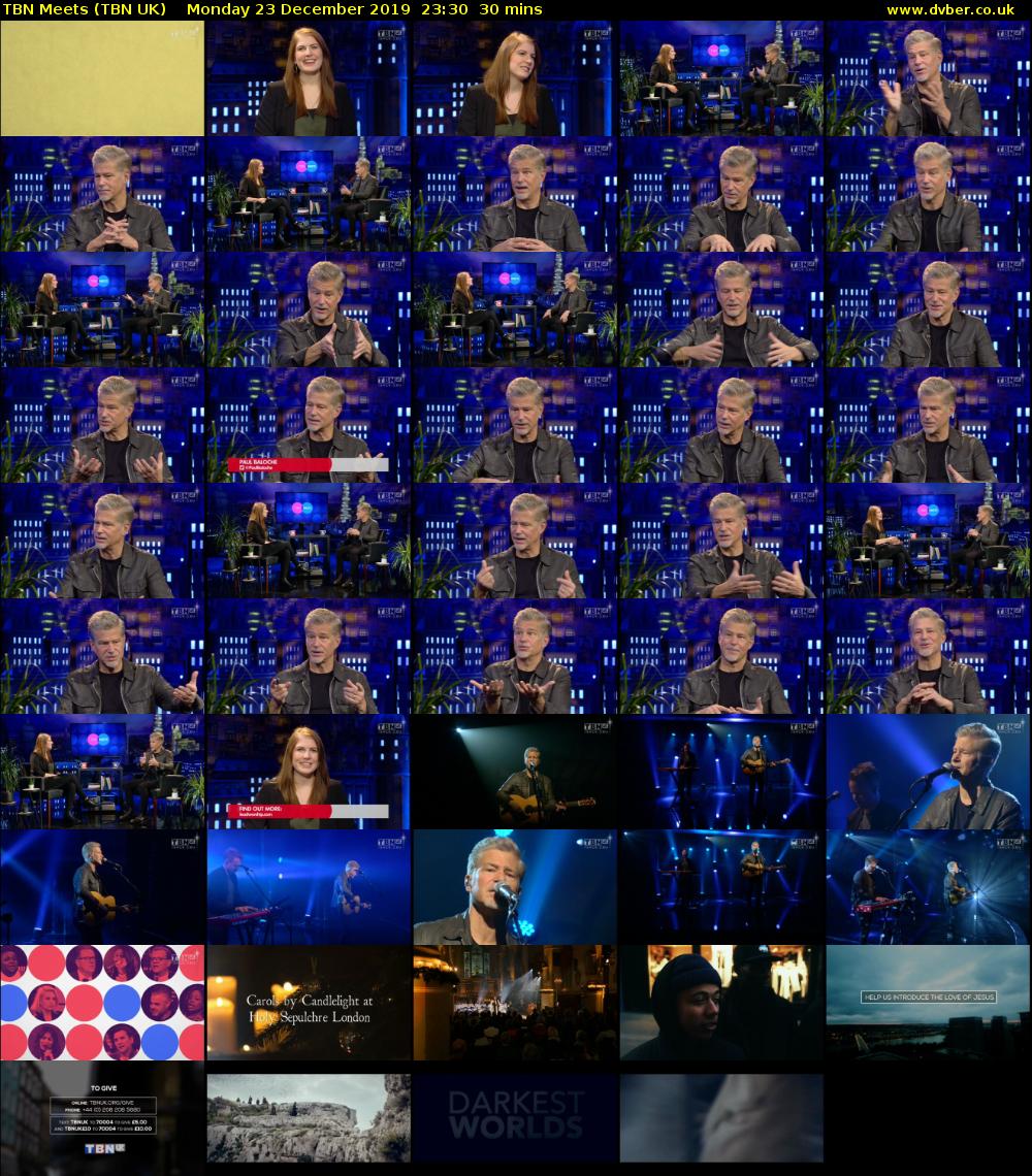 TBN Meets (TBN UK) Monday 23 December 2019 23:30 - 00:00