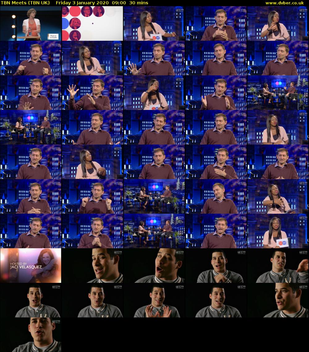 TBN Meets (TBN UK) Friday 3 January 2020 09:00 - 09:30