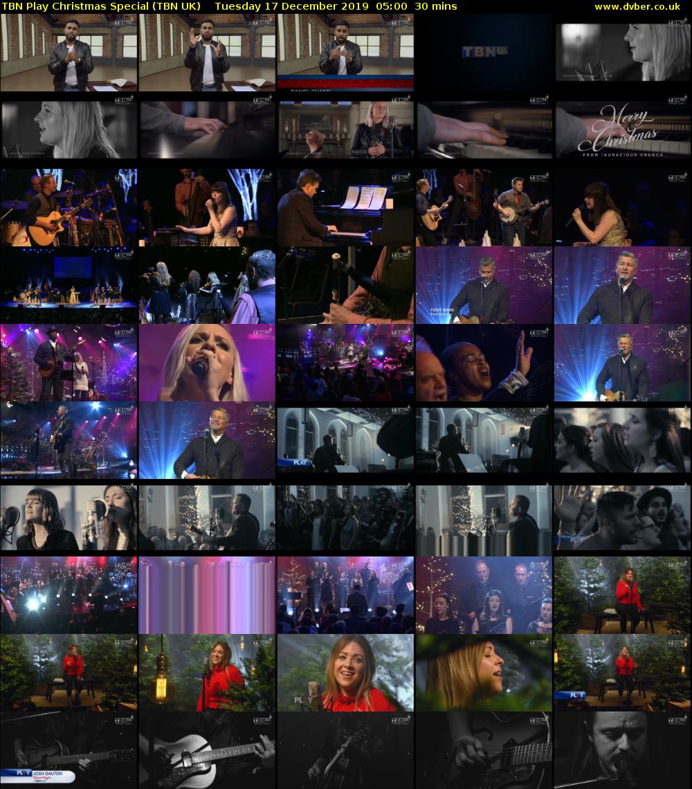 TBN Play Christmas Special (TBN UK) Tuesday 17 December 2019 05:00 - 05:30