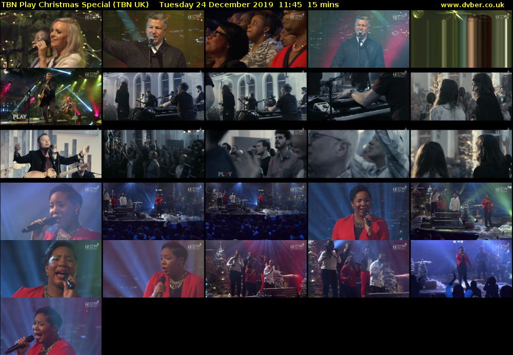 TBN Play Christmas Special (TBN UK) Tuesday 24 December 2019 11:45 - 12:00