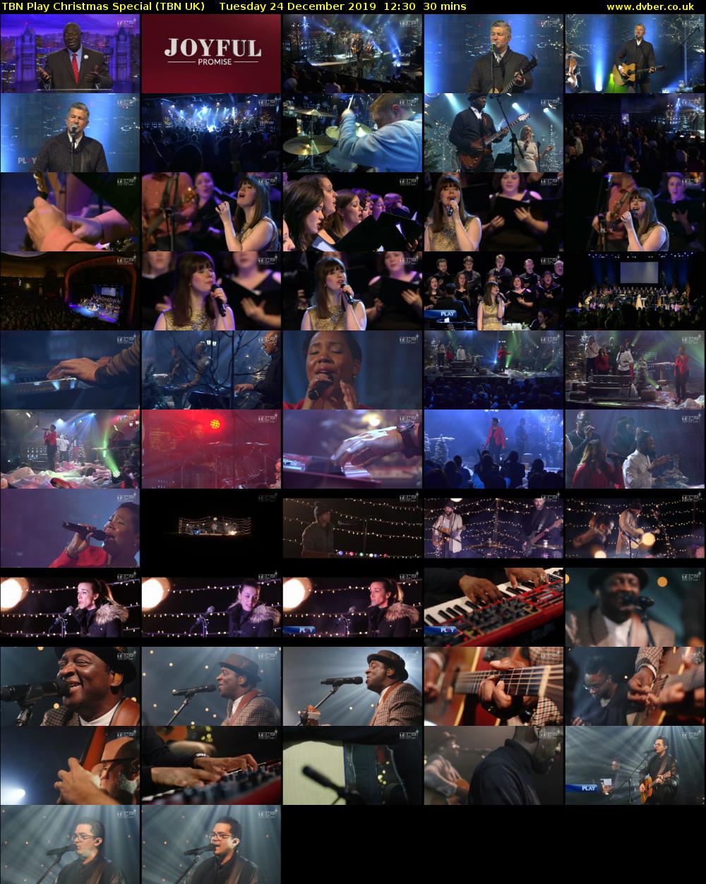 TBN Play Christmas Special (TBN UK) Tuesday 24 December 2019 12:30 - 13:00