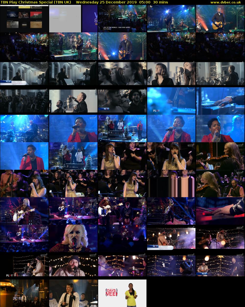 TBN Play Christmas Special (TBN UK) Wednesday 25 December 2019 05:00 - 05:30