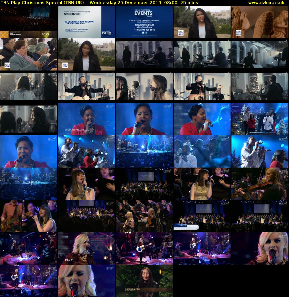 TBN Play Christmas Special (TBN UK) Wednesday 25 December 2019 08:00 - 08:25