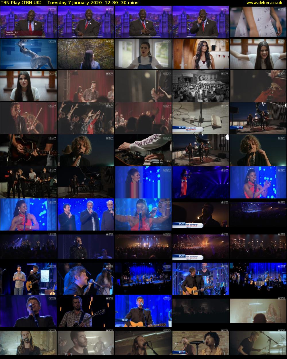 TBN Play (TBN UK) Tuesday 7 January 2020 12:30 - 13:00