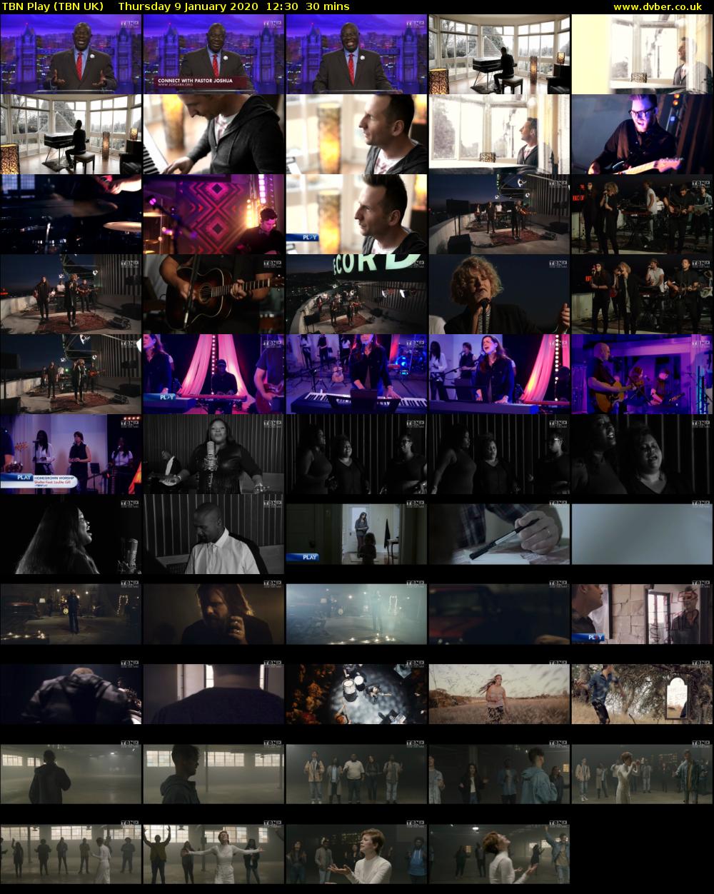 TBN Play (TBN UK) Thursday 9 January 2020 12:30 - 13:00