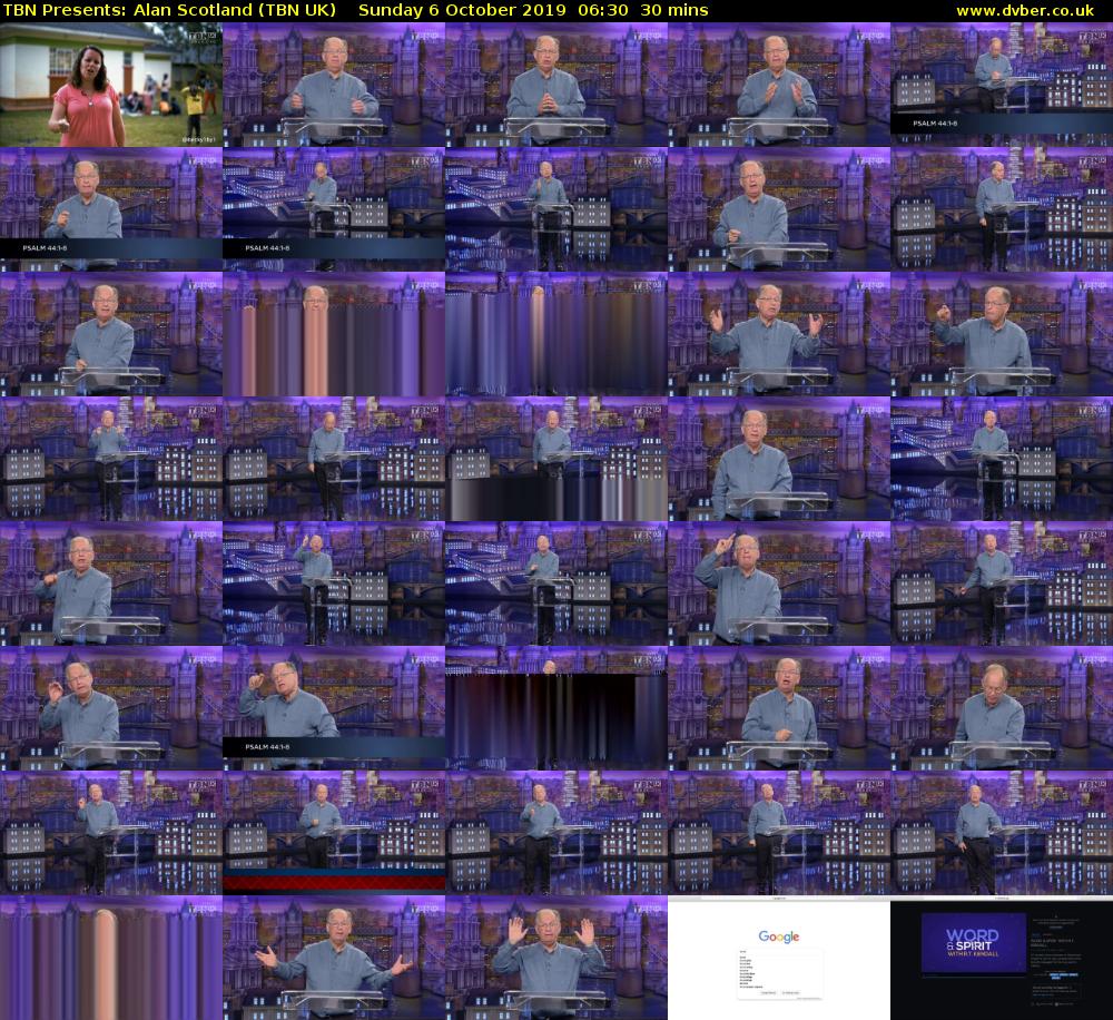 TBN Presents: Alan Scotland (TBN UK) Sunday 6 October 2019 06:30 - 07:00