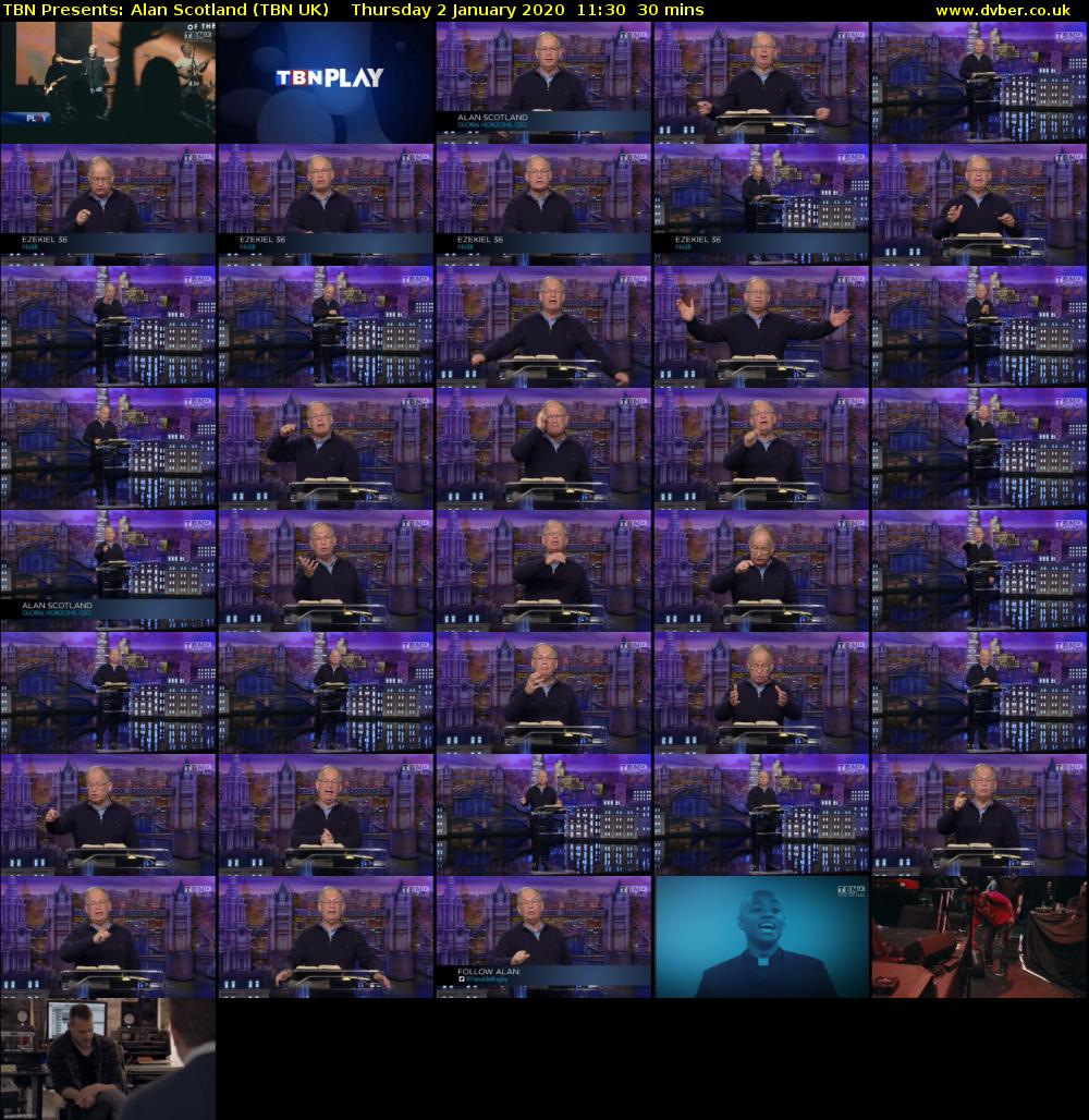 TBN Presents: Alan Scotland (TBN UK) Thursday 2 January 2020 11:30 - 12:00
