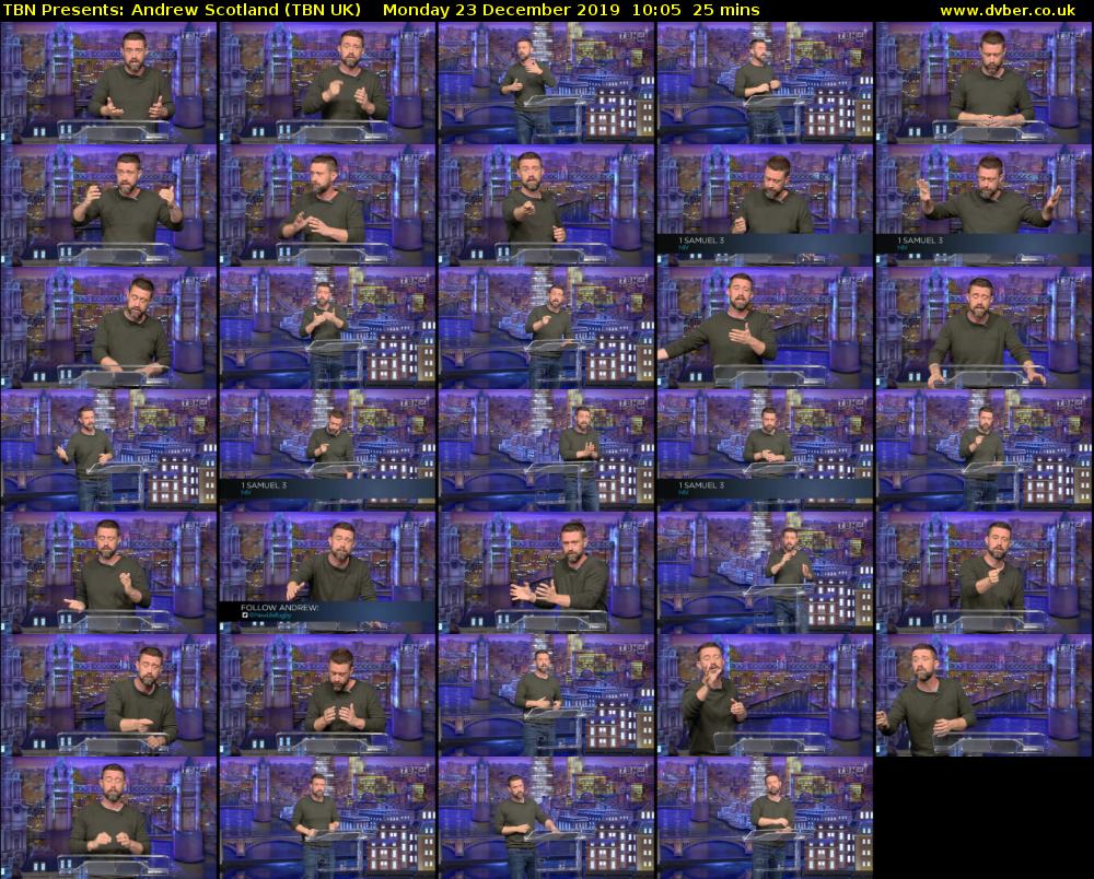 TBN Presents: Andrew Scotland (TBN UK) Monday 23 December 2019 10:05 - 10:30