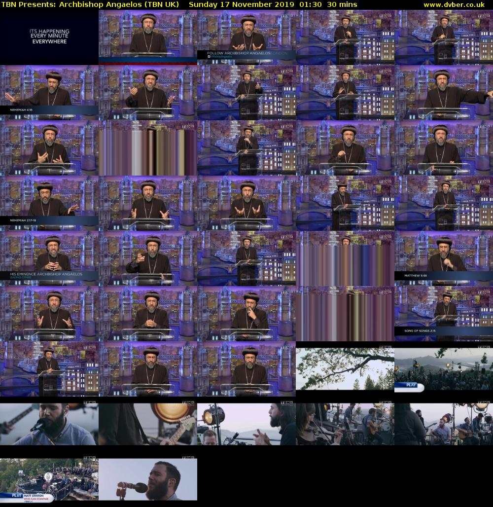 TBN Presents: Archbishop Angaelos (TBN UK) Sunday 17 November 2019 01:30 - 02:00
