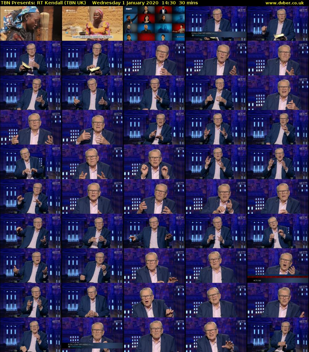 TBN Presents: RT Kendall (TBN UK) Wednesday 1 January 2020 14:30 - 15:00