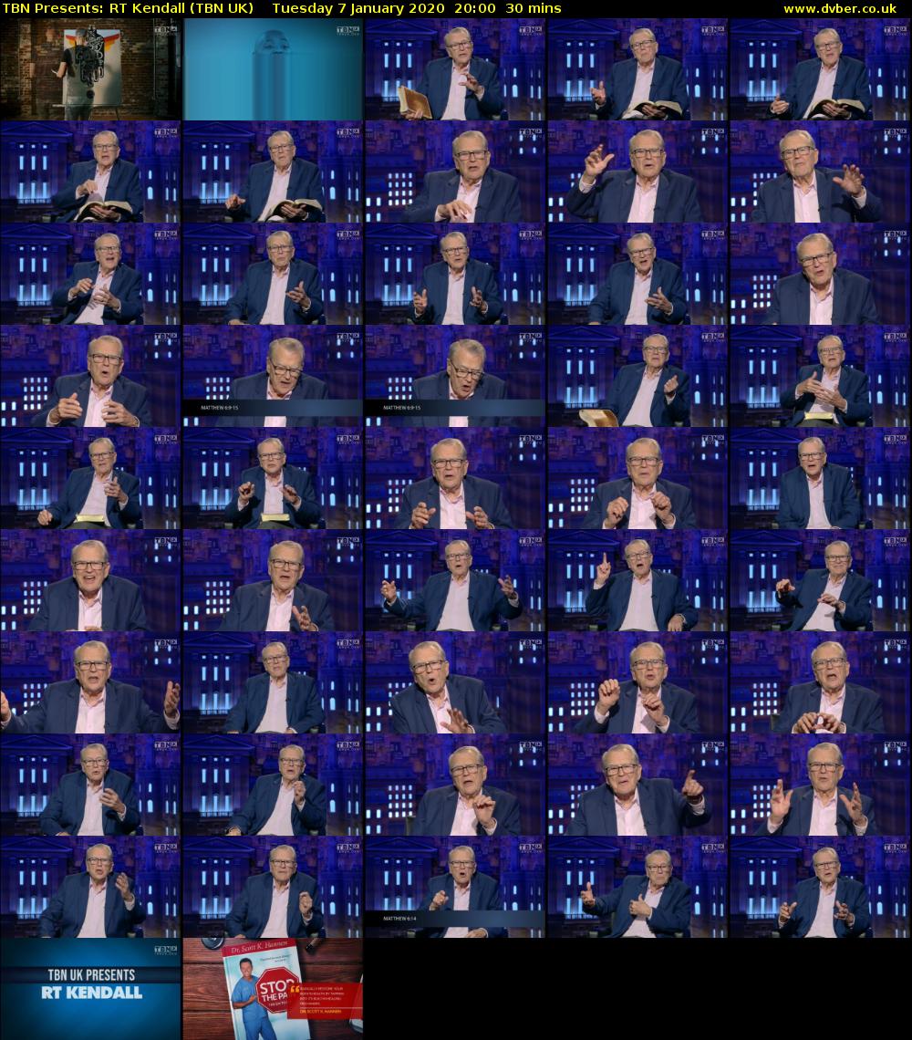 TBN Presents: RT Kendall (TBN UK) Tuesday 7 January 2020 20:00 - 20:30