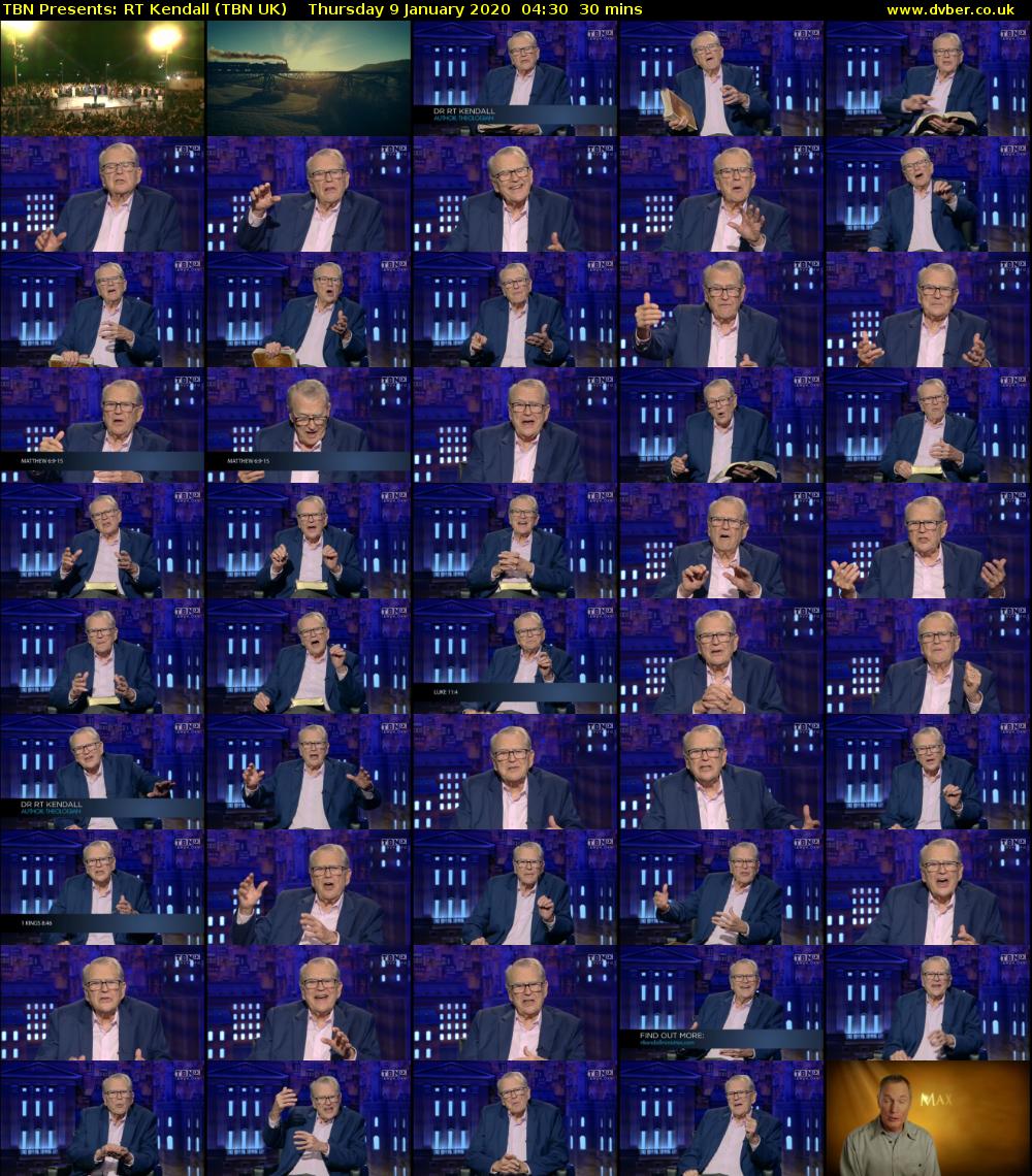 TBN Presents: RT Kendall (TBN UK) Thursday 9 January 2020 04:30 - 05:00