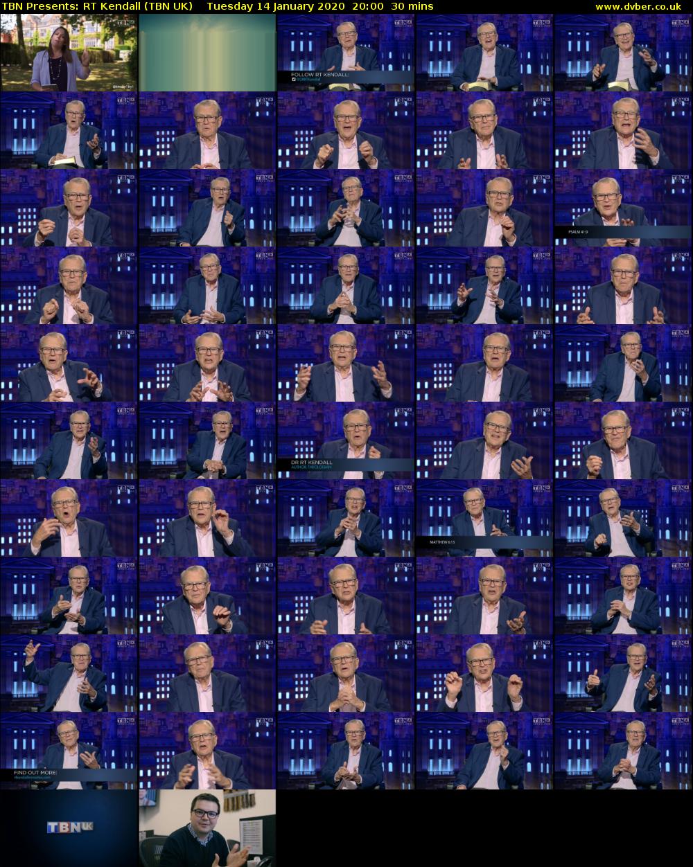 TBN Presents: RT Kendall (TBN UK) Tuesday 14 January 2020 20:00 - 20:30