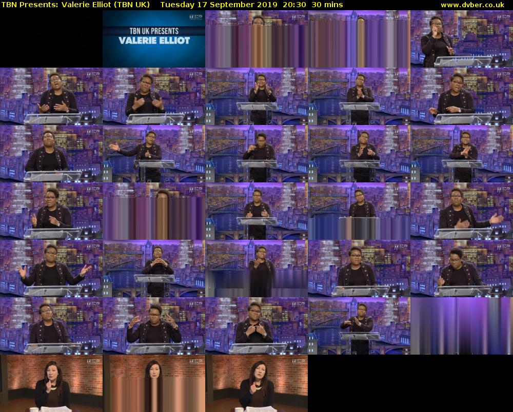 TBN Presents: Valerie Elliot (TBN UK) Tuesday 17 September 2019 20:30 - 21:00