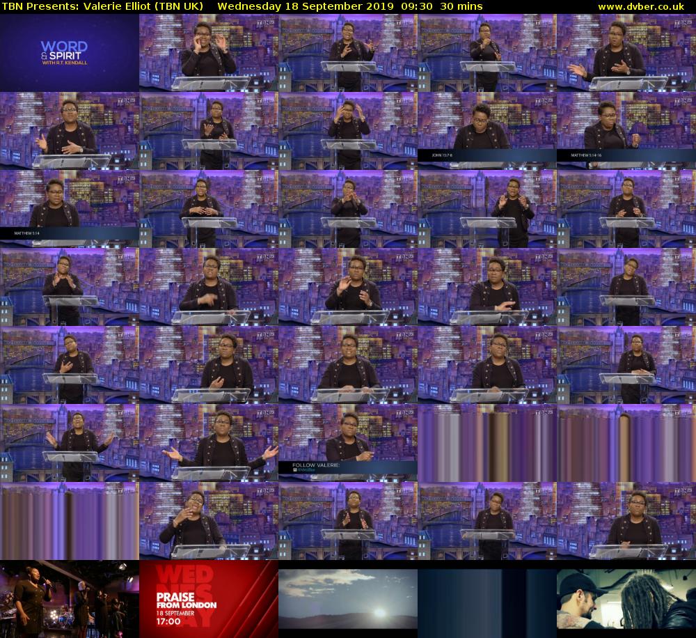 TBN Presents: Valerie Elliot (TBN UK) Wednesday 18 September 2019 09:30 - 10:00