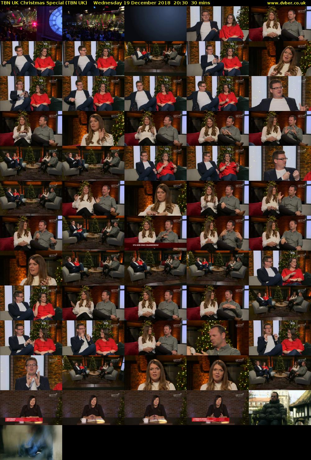 TBN UK Christmas Special (TBN UK) Wednesday 19 December 2018 20:30 - 21:00
