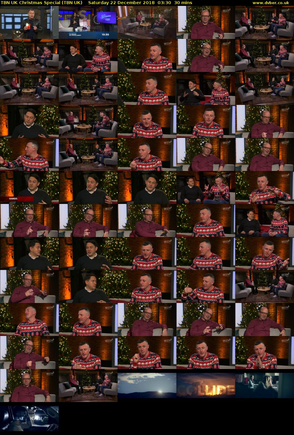 TBN UK Christmas Special (TBN UK) Saturday 22 December 2018 03:30 - 04:00