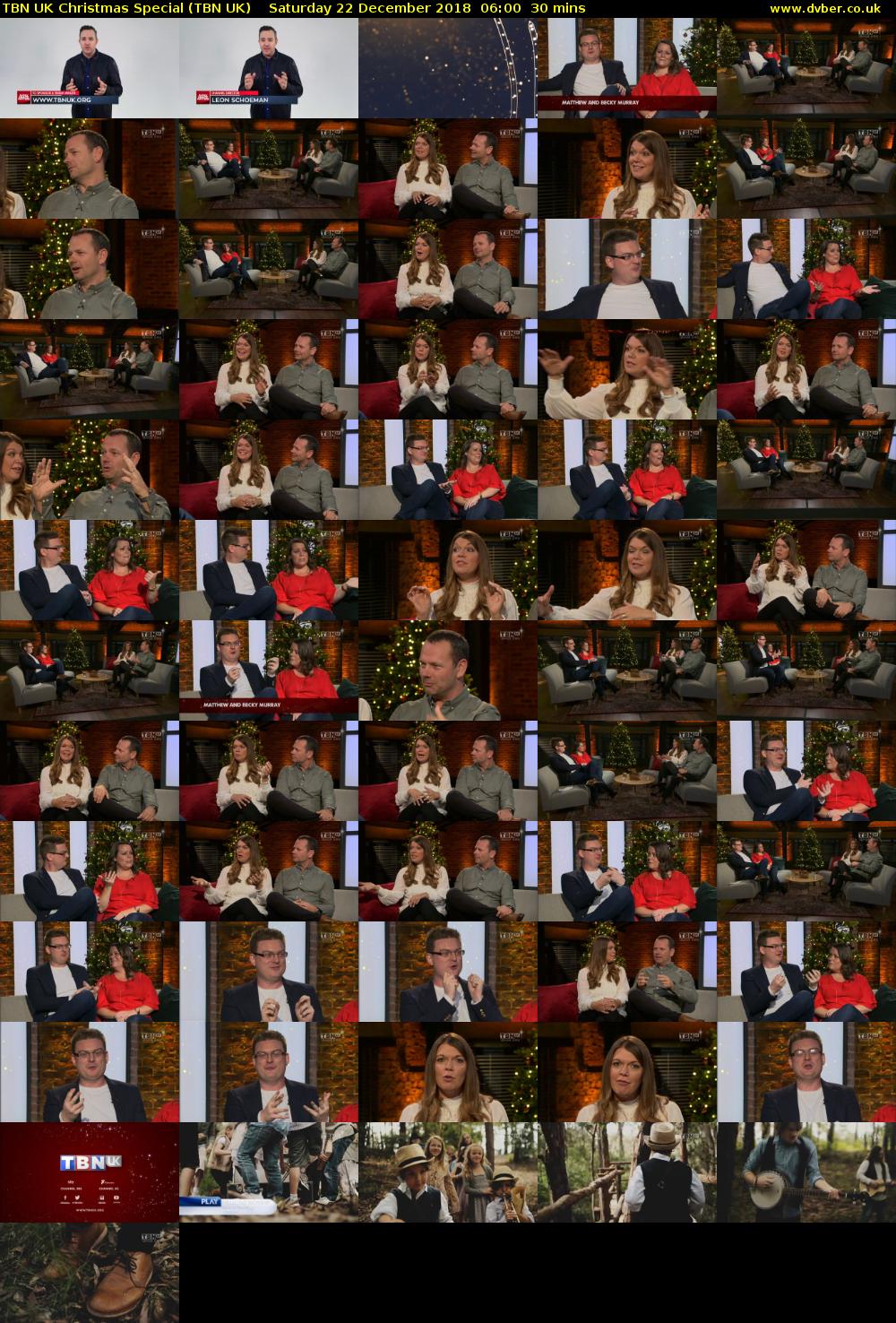 TBN UK Christmas Special (TBN UK) Saturday 22 December 2018 06:00 - 06:30